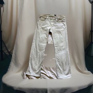 AG Jeans Matchbox Slim Straight Men's Khaki / Sand Trousers Made in USA Size 34
